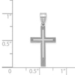 Load image into Gallery viewer, 14K White Cross Charm 25mm length
