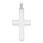Load image into Gallery viewer, 14K White Gold Cross Pendant 36mm length

