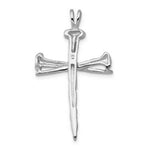 Load image into Gallery viewer, 14K White Gold Cross Charm 42mm length
