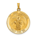 Load image into Gallery viewer, 14K Yellow Gold Saint Jude Medal Pendant 22mm width
