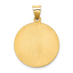 Load image into Gallery viewer, 14K Yellow Gold Saint Jude Medal Pendant 22mm width
