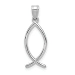 Load image into Gallery viewer, 14K White Gold Ichthus Fish Pendant
