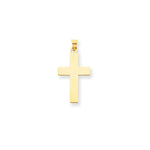 Load image into Gallery viewer, 14K Yellow Gold Polished Cross Charm 31mm length

