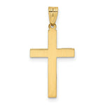 Load image into Gallery viewer, 14K Yellow Gold Polished Cross Charm 50mm length

