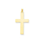 Load image into Gallery viewer, 14K Yellow Gold Polished Cross Charm 50mm length
