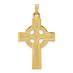Load image into Gallery viewer, 14K Yellow Gold Celtic Cross Charm 37mm length
