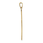Load image into Gallery viewer, 14K Yellow Gold Cross Charm 37mm length
