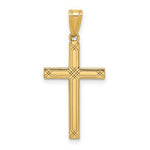Load image into Gallery viewer, 14K Yellow Gold Cross Pendant 29mm length
