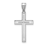 Load image into Gallery viewer, 14K White Gold Cross Pendant 29mm length
