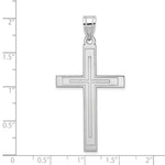 Load image into Gallery viewer, 14K White Gold Cross Pendant 50mm length
