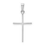 Load image into Gallery viewer, 14K White Gold Cross Charm 30mm length
