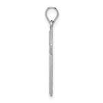 Load image into Gallery viewer, 14K White Gold Hollow Cross Pendant 24mm length
