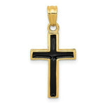 Load image into Gallery viewer, 14K Yellow Gold Epoxy Latin Cross Pendant
