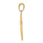 Load image into Gallery viewer, 14K Yellow Gold Polished Cross Charm 28mm length
