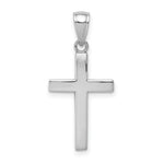 Load image into Gallery viewer, 14k White Gold Polished Cross Charm Pendant
