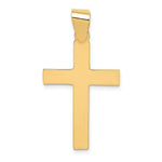 Load image into Gallery viewer, 14K Yellow Gold Polished Cross Pendant 35mm length
