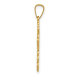 Load image into Gallery viewer, 14K Yellow Gold Eastern Orthodox Cross Charm 27mm length
