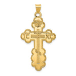 Load image into Gallery viewer, 14K Yellow Gold Eastern Orthodox Cross Pendant 50mm length
