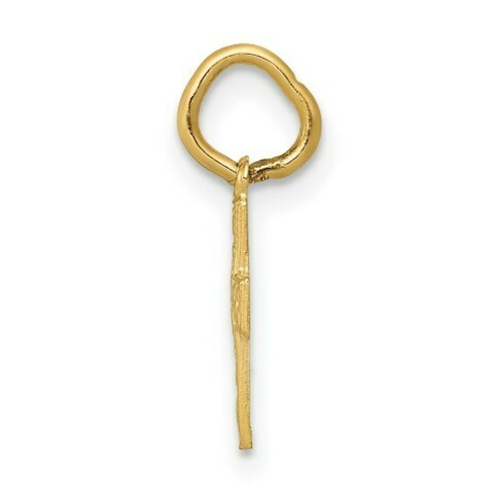 14K Yellow Gold Cross Charm 15mm length