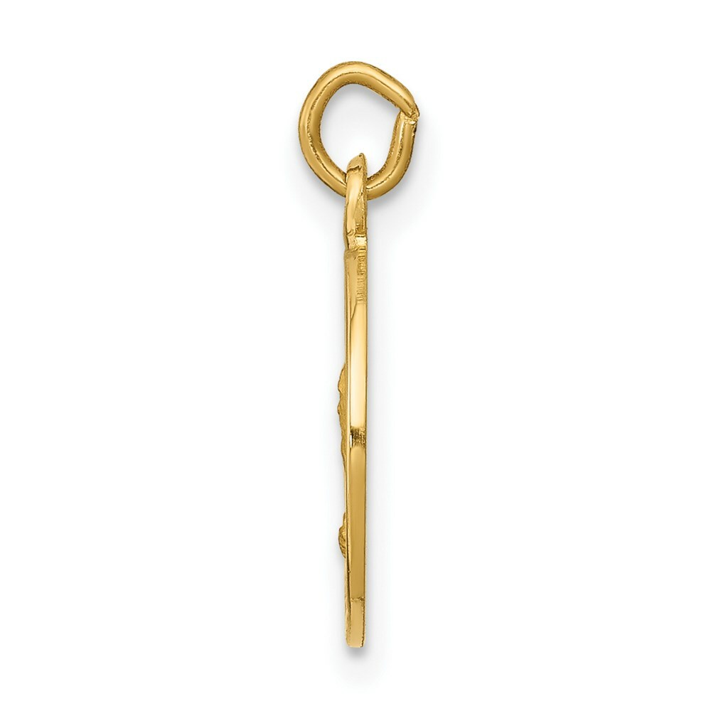 14K Yellow Gold Saint Andrew Medal Charm