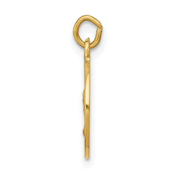 14K Yellow Gold Saint Andrew Medal Charm