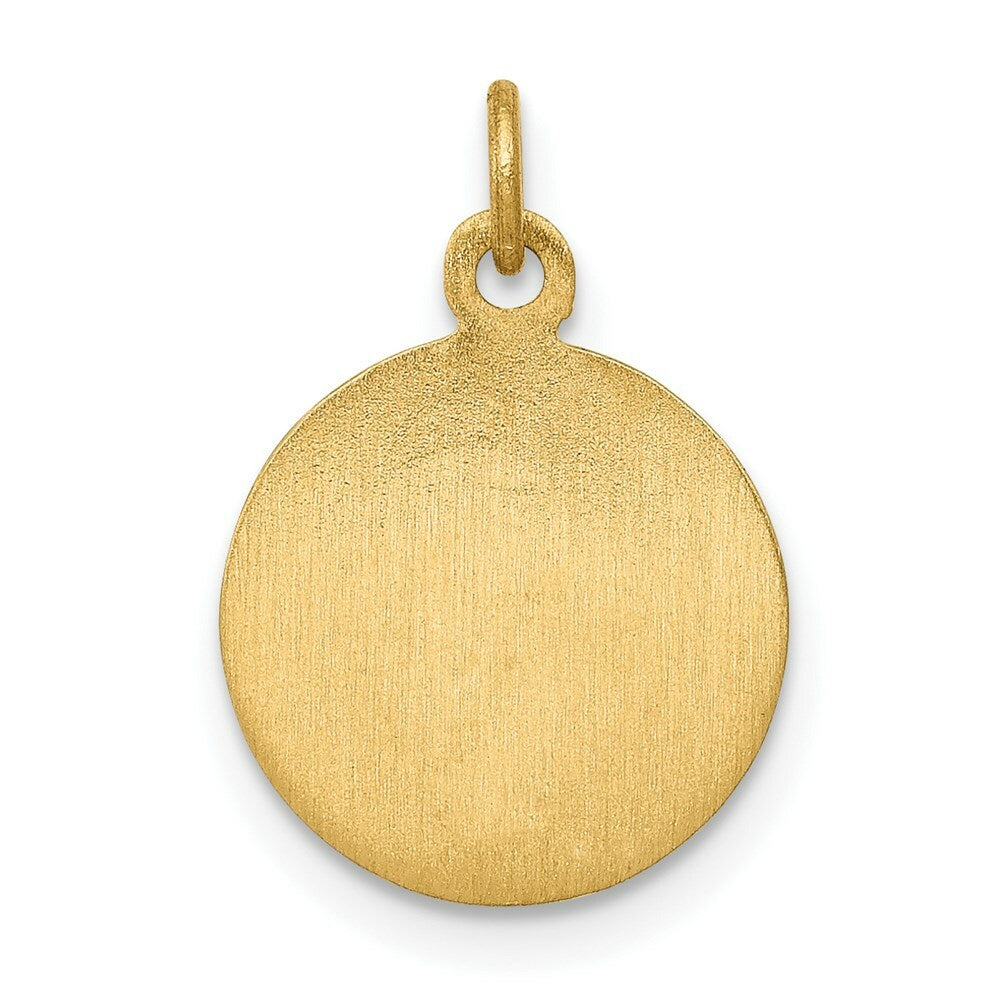 14K Yellow Gold Saint Andrew Medal Charm