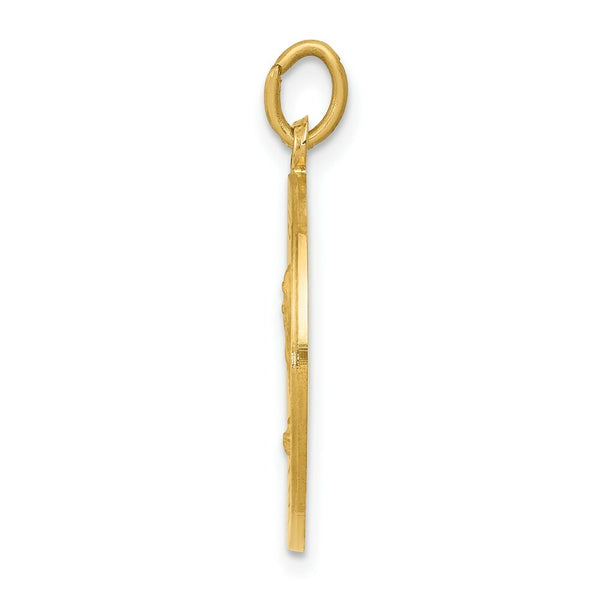 14K Yellow Gold Saint Andrew Medal Pendant