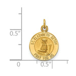 Load image into Gallery viewer, 14K Yellow Gold Saint Elizabeth Seton Medal Charm 12mm width
