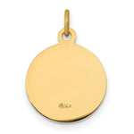 Load image into Gallery viewer, 14K Yellow Gold Saint John Medal Charm 13mm width
