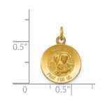 Load image into Gallery viewer, 14K Yellow Gold Saint Mark Medal Charm 12mm width
