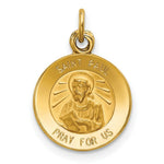 Load image into Gallery viewer, 14K Yellow Gold Saint Paul Medal Charm 12mm width

