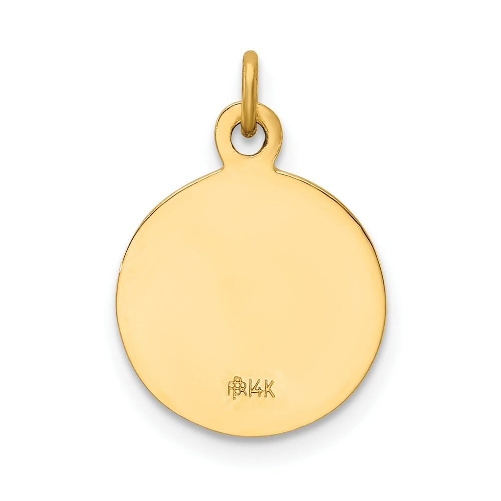14K Yellow Gold Saint Paul Medal Charm 12mm width
