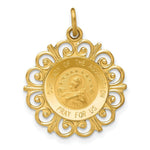Load image into Gallery viewer, 14K Yellow Gold Our Lady Of The Assumption Medal Pendant 19mm width
