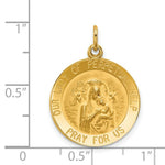 Load image into Gallery viewer, 14K Yellow Gold Our Lady of Perpetual Help Medal Pendant 18mm width
