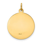 Load image into Gallery viewer, 14K Yellow Gold Our Lady of Perpetual Help Medal Pendant 18mm width
