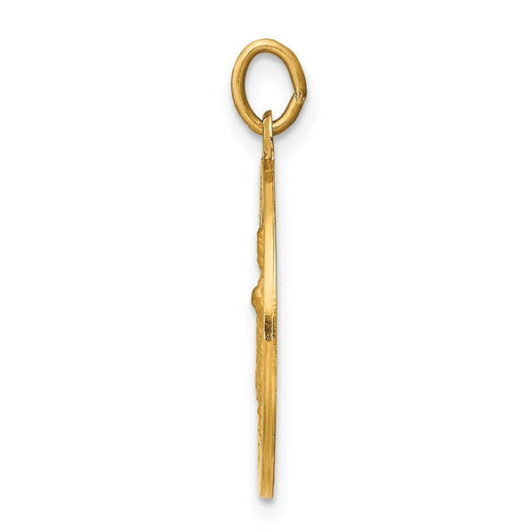 14K Yellow Gold Infant of Prague Medal Charm
