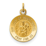 Load image into Gallery viewer, 14K Yellow Gold Our Lady of Mt. Carmel Medal Charm 12mm width
