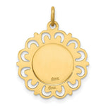 Load image into Gallery viewer, 14K Yellow Gold Our Lady of Mt. Carmel Medal Charm 19mm width

