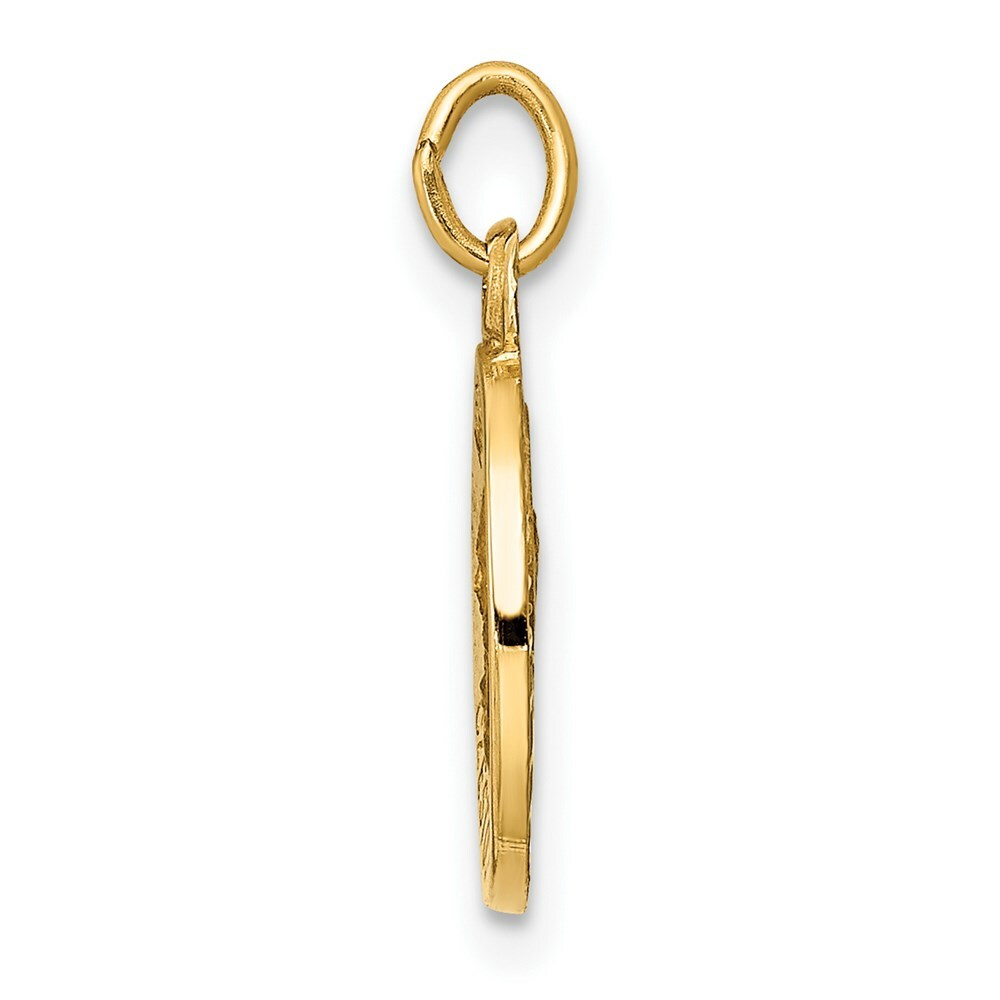 14K Yellow Gold Matka Boska Medal Charm