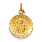 Load image into Gallery viewer, 14K Yellow Gold Matka Boska Medal Charm

