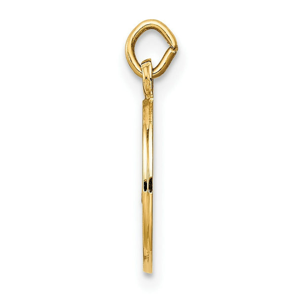 14K Yellow Gold Our Lady of Cuba Medal Charm 12mm width