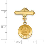 Load image into Gallery viewer, 14K Yellow Gold Holy Family Medal Pin

