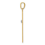 Load image into Gallery viewer, 14K Yellow Gold Polished .02ct. Diamond Cross Pendant
