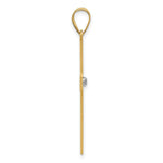 Load image into Gallery viewer, 14K Yellow Gold Polished .02ct. Diamond Cross Pendant
