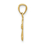 Load image into Gallery viewer, 14K Yellow Gold Polished Angel Pendant
