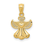 Load image into Gallery viewer, 14K Yellow Gold Polished Angel Pendant
