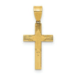 Load image into Gallery viewer, 14K Yellow Gold Laser Designed Cross 21mm length
