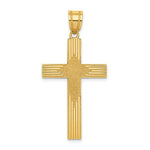 Load image into Gallery viewer, 14K Yellow Gold Laser Designed Cross 33mm length
