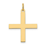 Load image into Gallery viewer, 14K Yellow Gold Laser Designed Cross Pendant 26mm length

