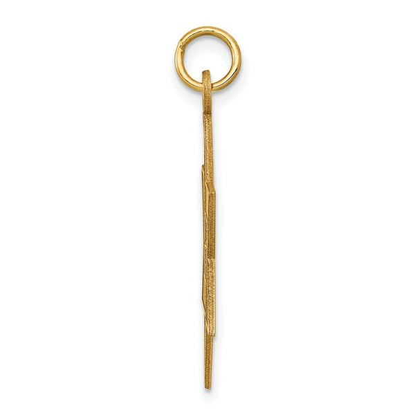14K Yellow Gold Laser Designed Star of David Pendant
